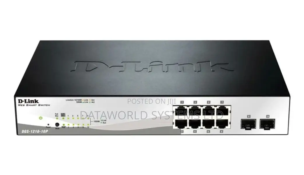 Dlink DGS 1210-10p 10 Ports Web Poe Smart Switch