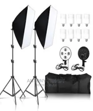 Light Stand Materialphoto Studio 50*70cm Softbox 100-240v Li
