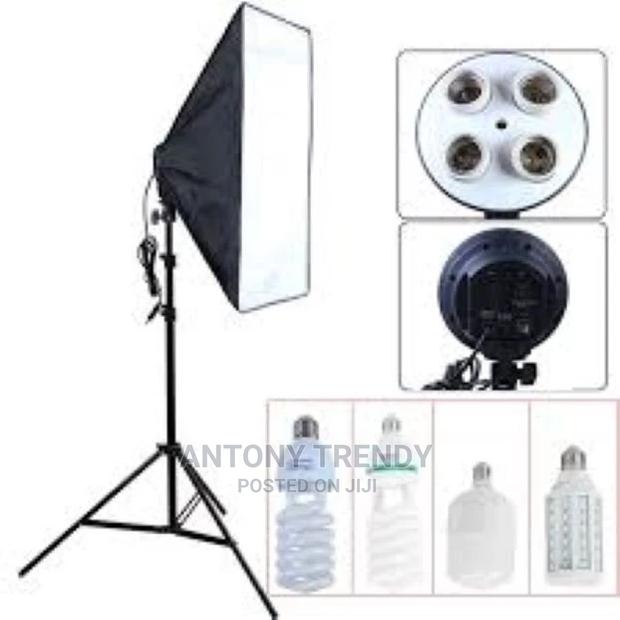Photo Video Studio Lighting Kit 4-Socket E27 Lamp Holder Sof - main view