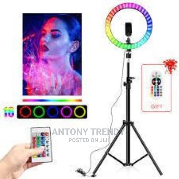 Cheap 13-Inch Ring Light RGB With Cell Phone Holder for Live - main view