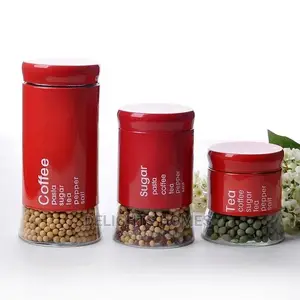 *3pcs Glass Canisters