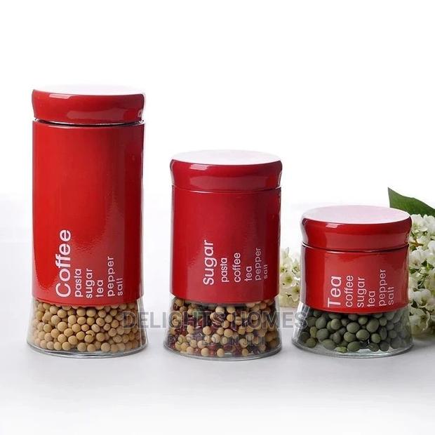 *3pcs Glass Canisters