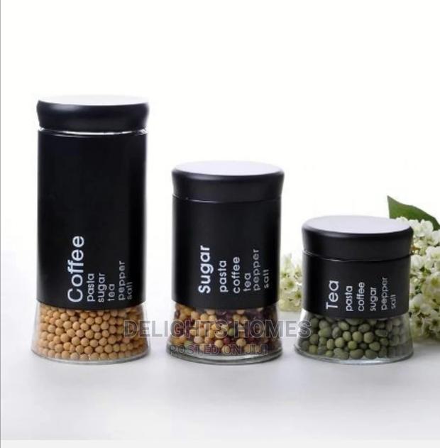 *3pcs Glass Canisters - thumbnail 3