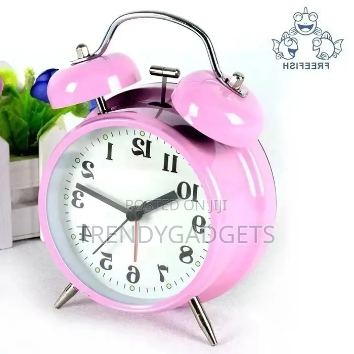 Non-Ticking 4′′ Twin Bell Alarm Clock