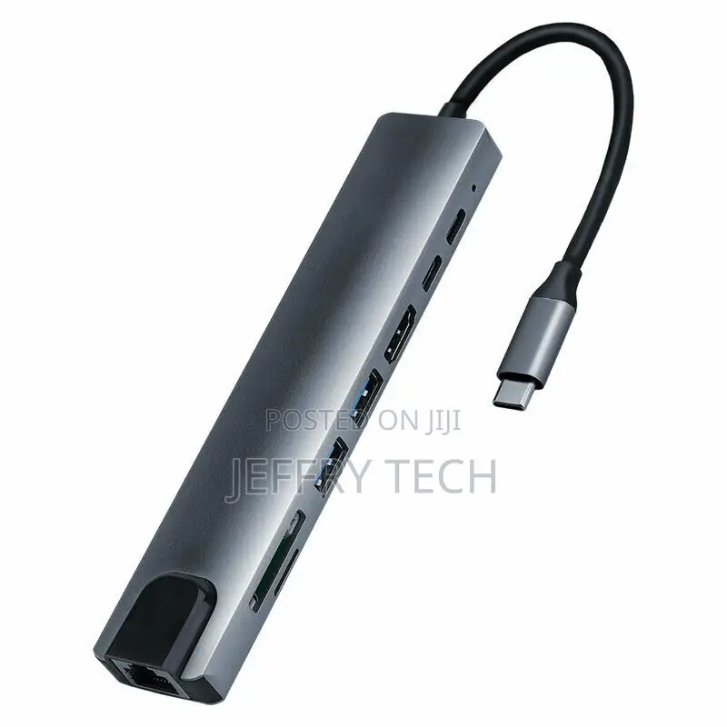 8 in 1 USB C Hub Macbook Pro Type C 4K HDMI Thunderbolt 3 Ad