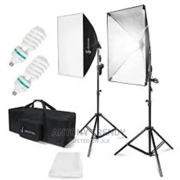 Softbox Lighting Kit, Photography Studio Light With 19"X27"