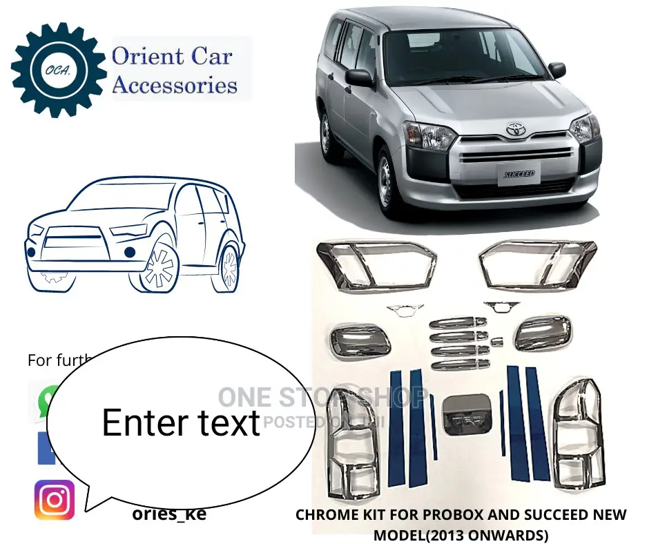 Chrome Kits for Succeed and Probox