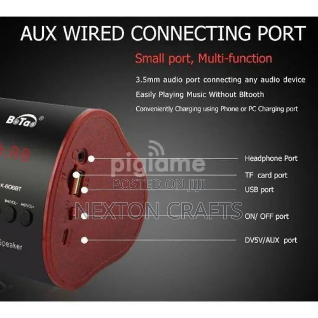 Two Double Woffer Mini Speaker With Fm Radio Speakers