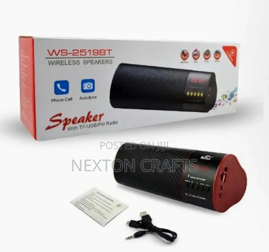Two Double Woffer Mini Speaker With Fm Radio Speakers
