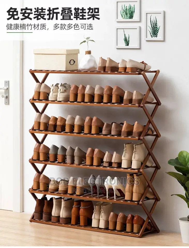 6 Tier Wooden Shoe Rack