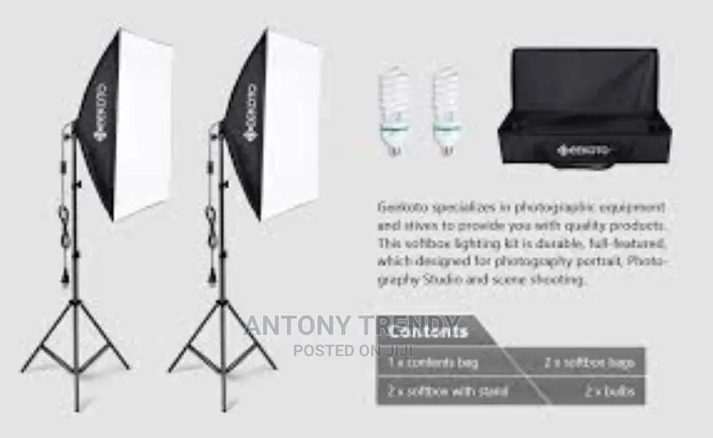 LED Professional Photography 20'x28'/50x70cm Softbox With E