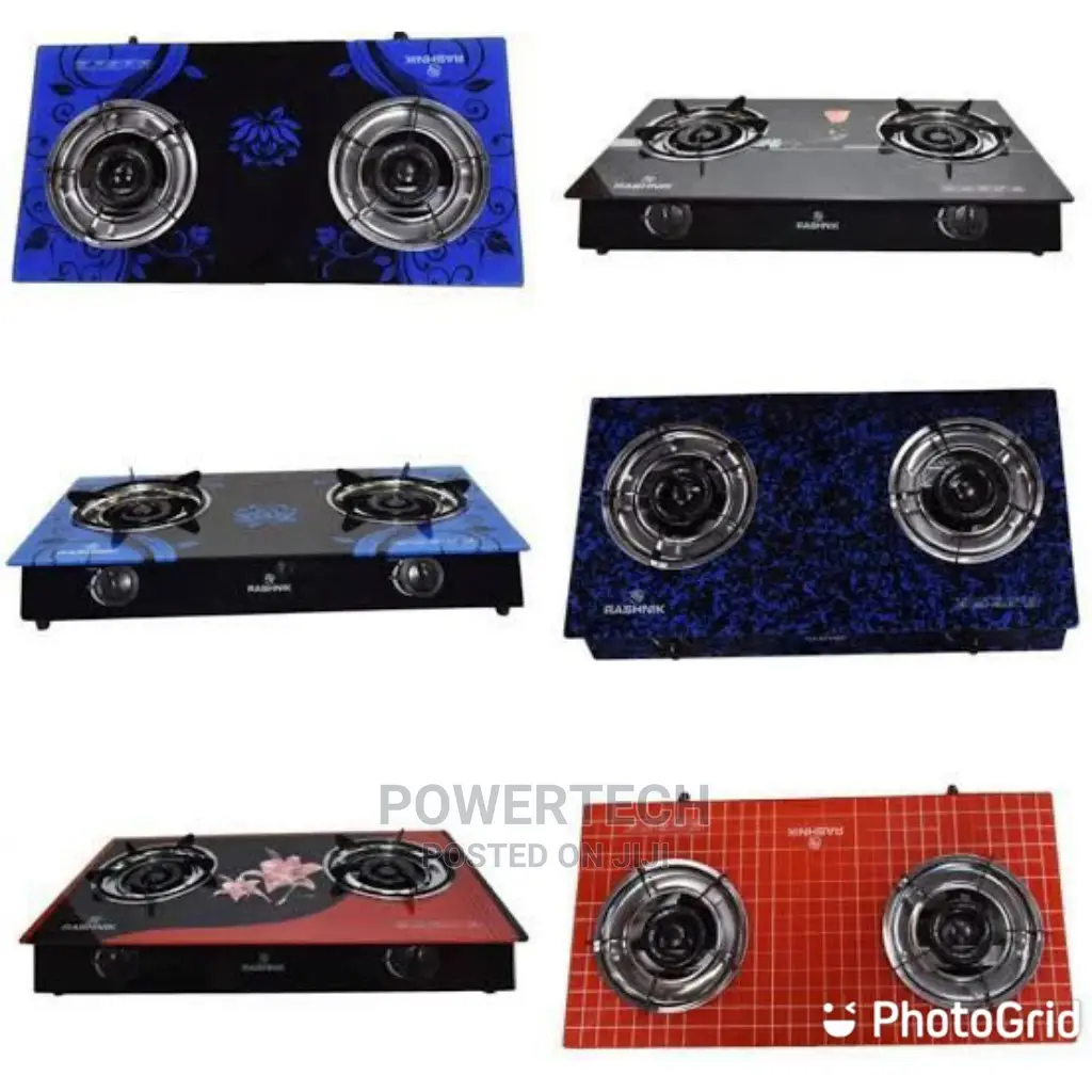 Rashink Top Glass Double Burners