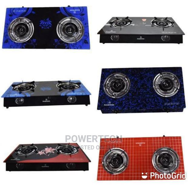 Rashink Top Glass Double Burners