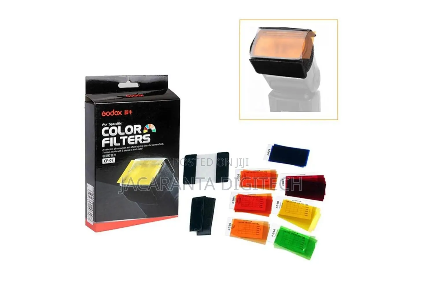 Godox Cf-07 7 Color Universal Speedlite Gel Kit for Flash