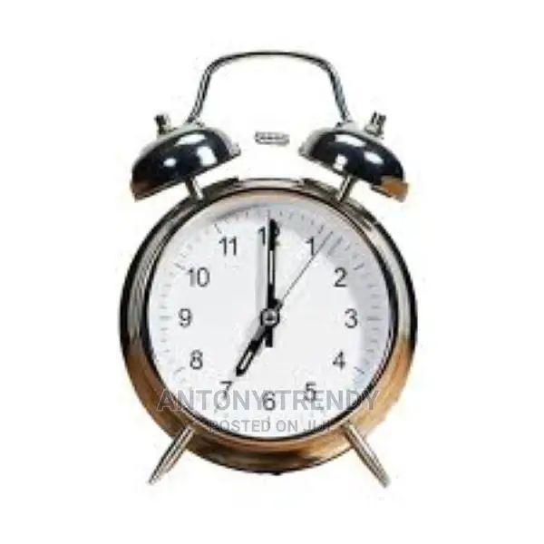 Vintage Alarm Clock on a Table