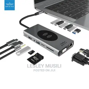 15 in 1 Usb C With Wireless Charger