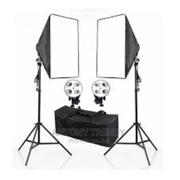 Softbox Photography Lighting Kit 2pcs 50W 3000-6500k, E27 B