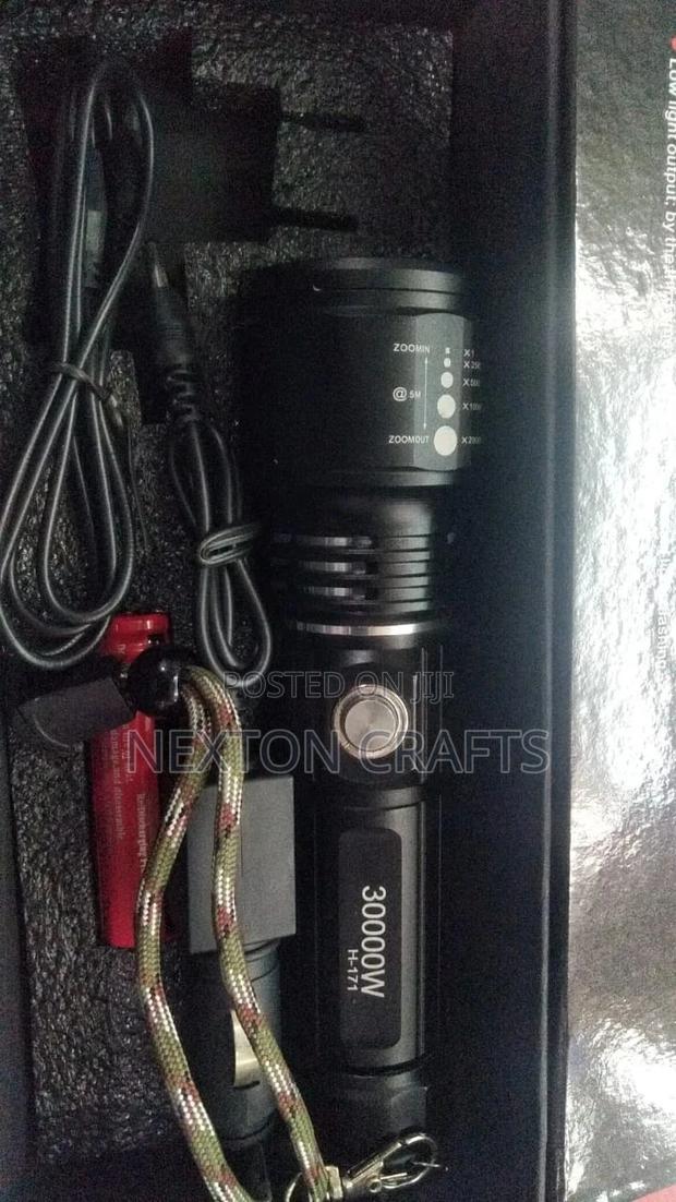 Power Style Rechargeable Flashlight Light Zoom - main view