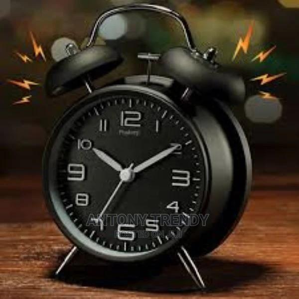 George Jimmy Simple Alarm Clock Metal Wake Up Alarm Clocks W