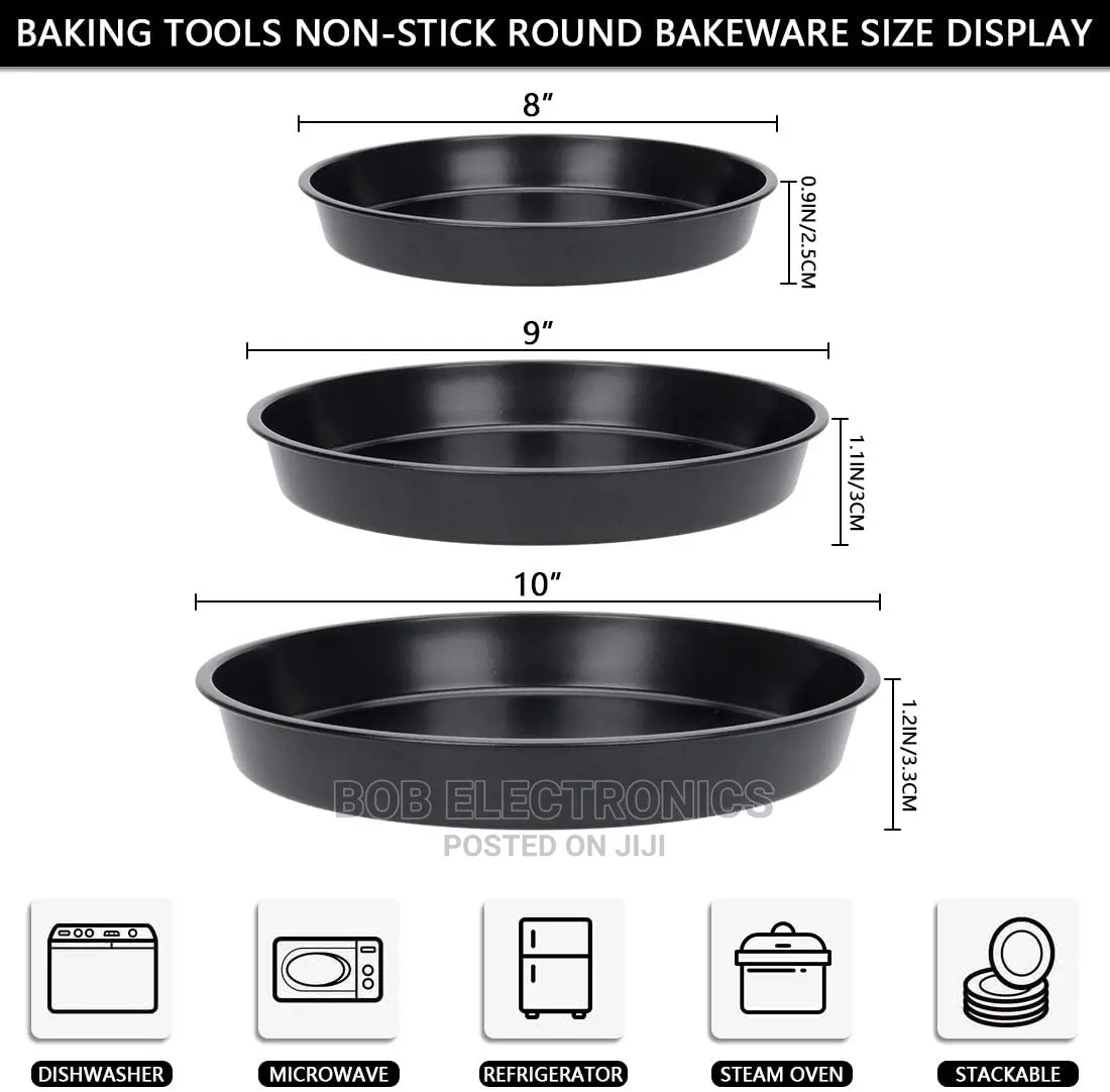 3 Pcs Pizza Pan