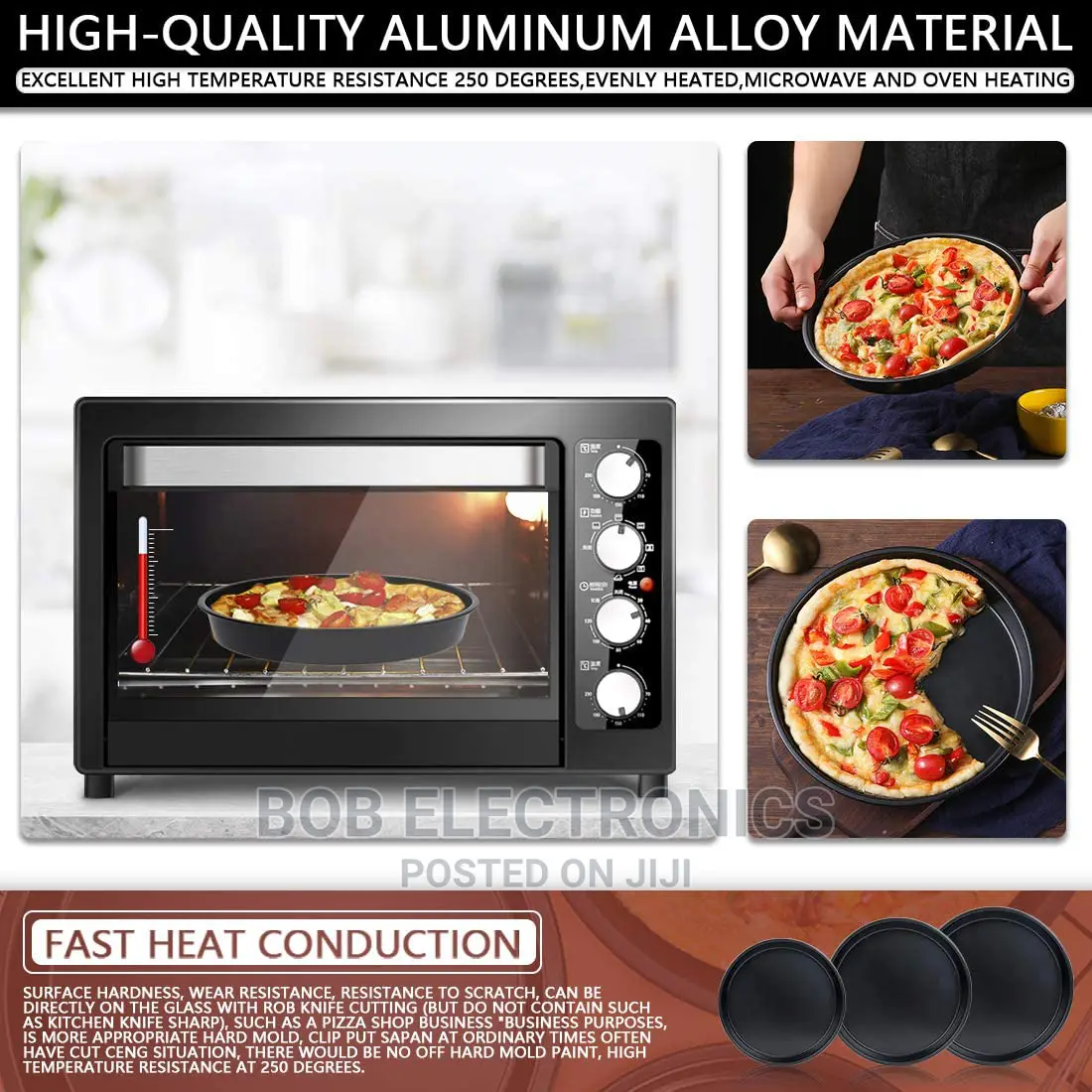 3 Pcs Pizza Pan