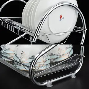 2 Tier Stainless Dish Drainer With a Tray