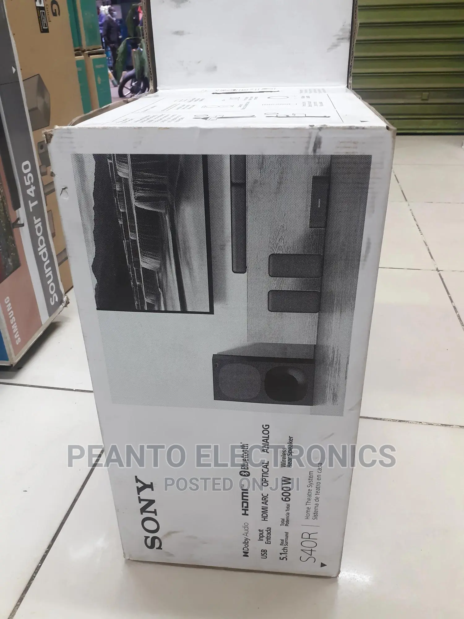 Sony Sound Bar With Wireless Rear Speakers | Ht-S40r