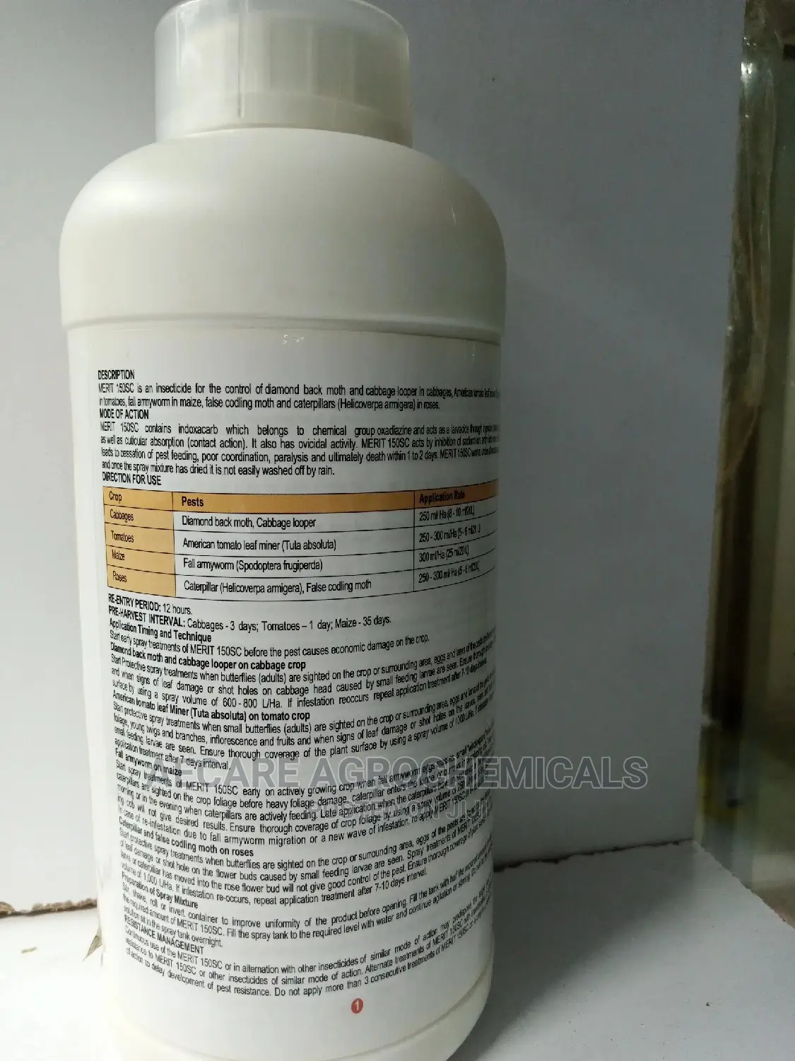 Merit 150 Sc Insecticide 1litre