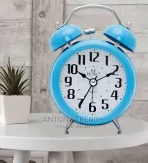 Blue Colour Mini Alarm Clock for Kids Bedroom
