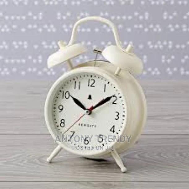 White Mechanical Alarm Clock