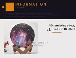 3D Galaxy Lamp Starry Moon Night Light With Touch and Remot
