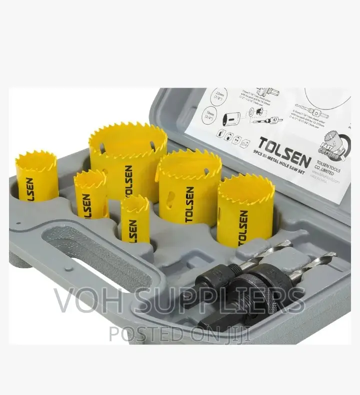 9pcs Bi-Metal Hole Saw Set