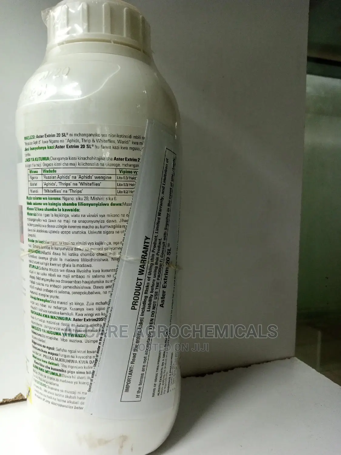 Aster Extrim 20sl Insecticide 1litre