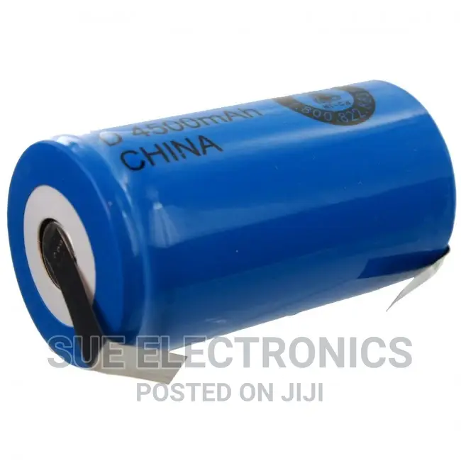 D Size 1.2V 5000mah Rechargeable Battery With Tabs