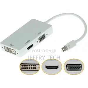 Mini Display Port/Dp to VGA/HDMI/DVI Adapter for Macbook Pro