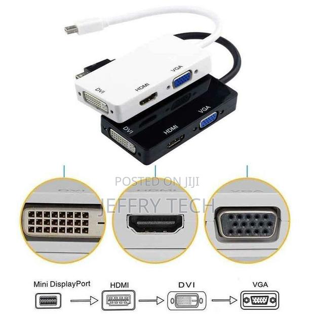 Mini Display Port/Dp to VGA/HDMI/DVI Adapter for Macbook Pro - thumbnail 3