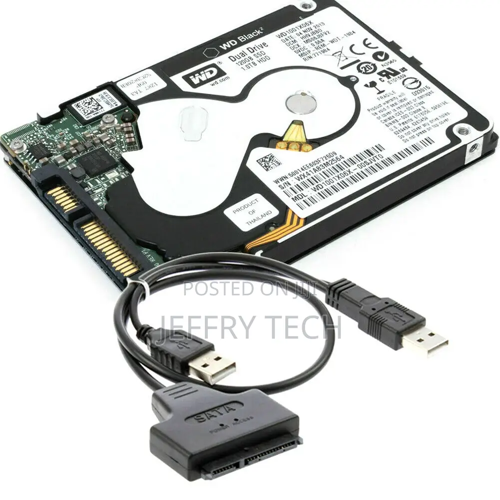 External PC SSD Hard Disk Drive Adapter USB to SATA 2.5" Con