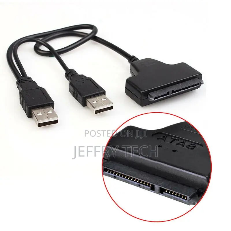 External PC SSD Hard Disk Drive Adapter USB to SATA 2.5" Con
