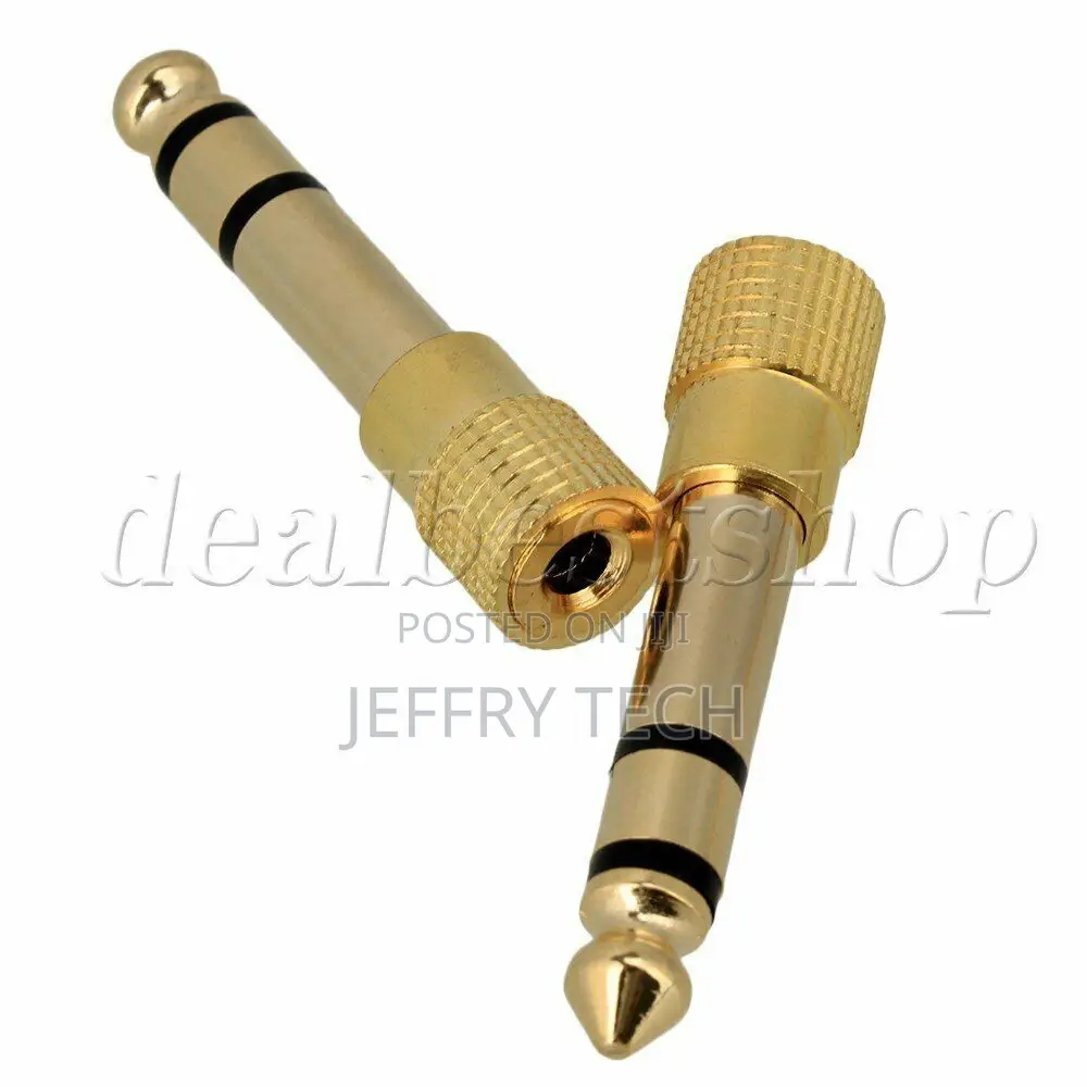 Stereo Audio Jack Adapter Plug 3.5mm Female to 6.5mm Male