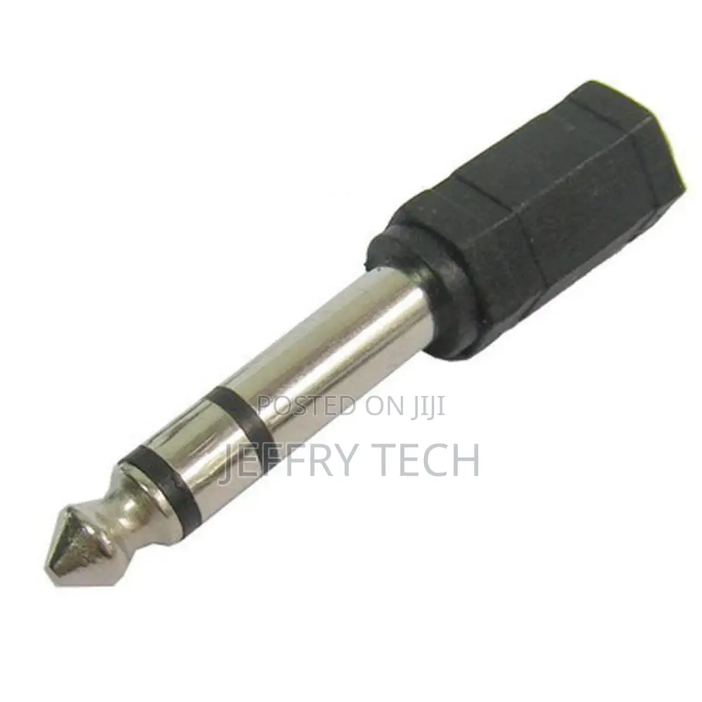 6.35mm 1/4" Inch Stereo Male Plug To 3.5mm Female Socket Min