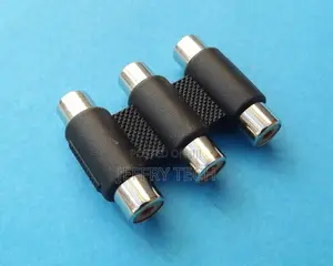 3RCA AV Audio Video Coupler Female to Female Connector Adapt