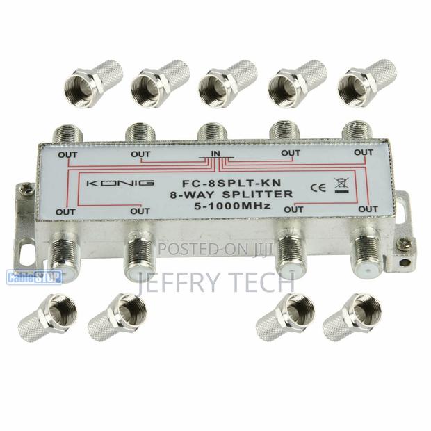 1 IN To 8 OUT TV Aerial Satellite Coaxial Splitter 5-1000 Mh