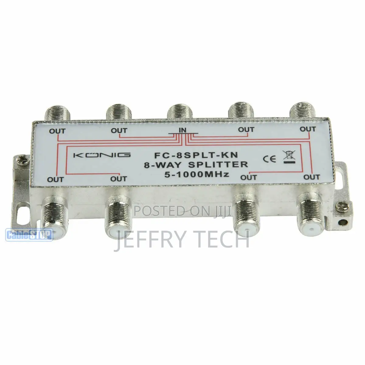 1 IN To 8 OUT TV Aerial Satellite Coaxial Splitter 5-1000 Mh