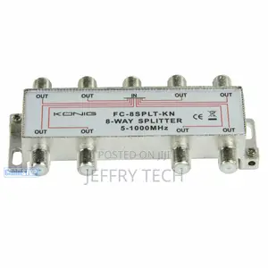 1 IN To 8 OUT TV Aerial Satellite Coaxial Splitter 5-1000 Mh