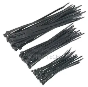 100 PCS Black ZIP Ties Variety Pack CABLE TIES Assorted Size