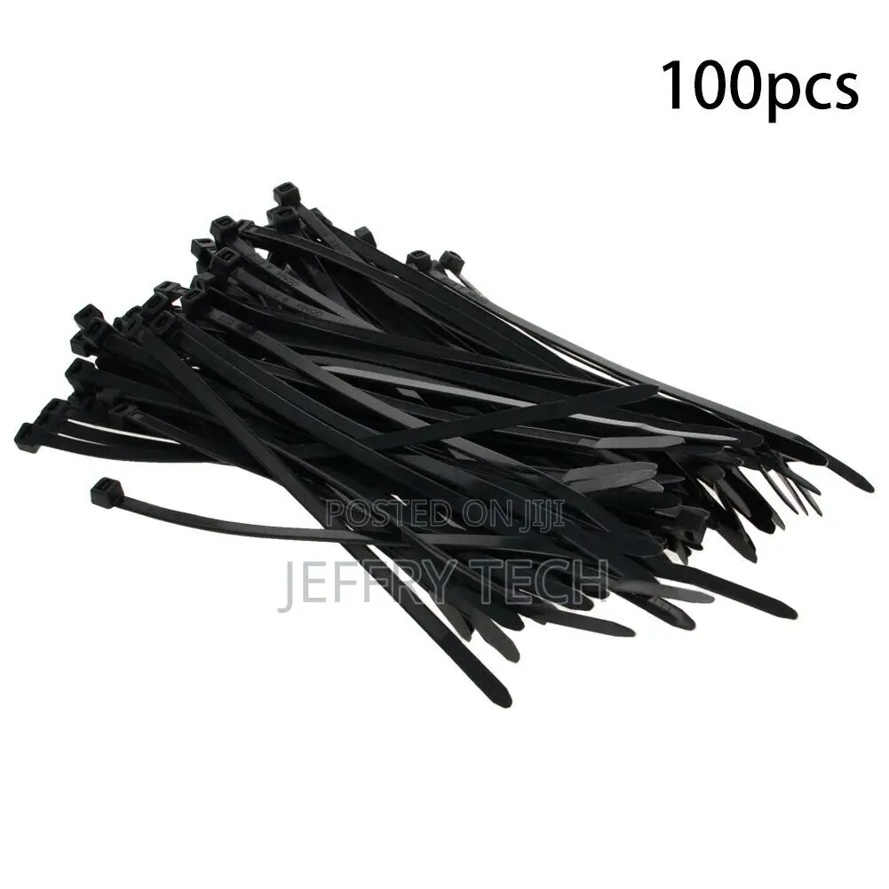 200x4.8mm Cable Ties Self Lock Zip Wire Fasten Wrap Organize