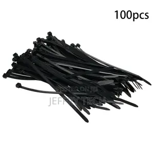 200x4.8mm Cable Ties Self Lock Zip Wire Fasten Wrap Organize