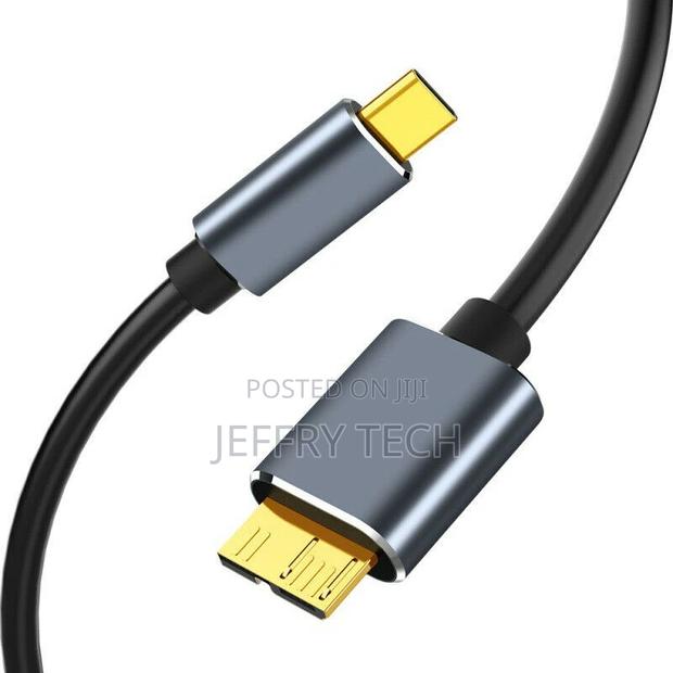 Type-C to USB 3.0 Micro B Cable Connector 5gbps External Har - thumbnail 3