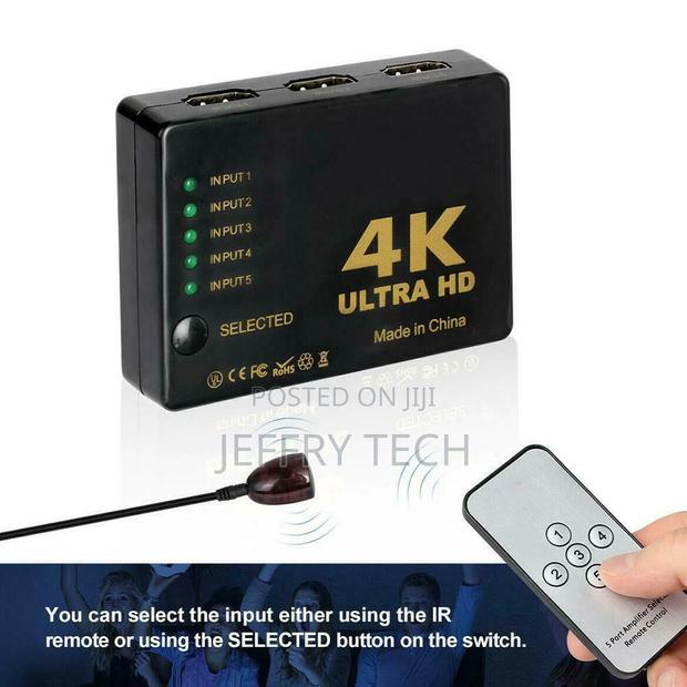 Uhd 3D 4K 1080P HDMI Splitter Switch Selector Switcher IR Hu - thumbnail 2