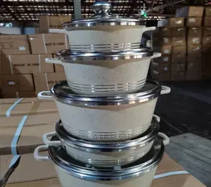 10 Pieces Granite Cookware Set